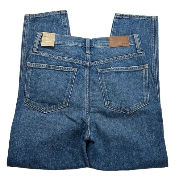 Madewell New Women’s 26 Stovepipe With Magic Pockets No Stretch Jean - Picture 3 of 13